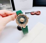 Đồng Hồ Nữ Versus Sertie new so hot - bản da xanh lá mix mặt xanh cùng tone viền full pha lê siêu đẹp