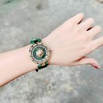 Đồng Hồ Nữ Versus Sertie new so hot - bản da xanh lá mix mặt xanh cùng tone viền full pha lê siêu đẹp