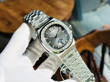 Đồng Hồ Nam Carnival Nautilus 8108G xám ĐẸP huyền ảo cứ ngỡ như đang cầm trên tay phiên bản PATEK PHILIP Nautilus