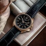 Đồng Hồ Nam Citizen Pin Eco-Drive AW1723-02E Dây Da Vỏ Vàng Hồng Mặt Đen Sapphire