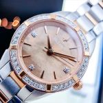 Đồng Hồ Nữ Bulova Pin 98R264 Dây Thép Vỏ Trắng Mặt Vàng Hồng Sapphire