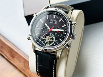 Đồng Hồ Nam Heritor for Men với mặt đen cực cuốn - Một siêu phẩm Heritor lịch trăng sao lộ cơ đẹp như tourbillon tiền tỷ