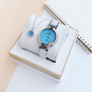 Đồng Hồ Nữ Starke mới chính hãng sk053 thiết kế đỉnh đẹp nhất của nhà Starke Tặng kèm dây chuyền cùng tone xinh xắn