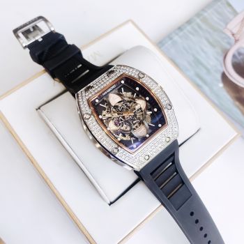 Đồng Hồ Nam Hanboro Richard Miller Automatic Skeleton chính hãng vỏ trắng