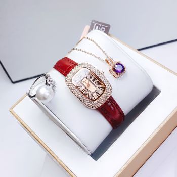 Đồng Hồ Scottie mẫu mới nhất mặt chữ nhật full đá siêu đẹp lung linh