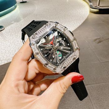 Đồng Hồ Nam Hanboro New phiên bản lật mặt đôc lạ - Mỗi 2 giờ trôi qua sẽ chuyển động 1 mặt khác nhau, vô cùng ngầu