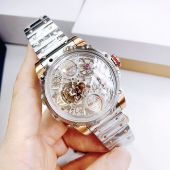 Đồng Hồ Hanboro by Huboler new Skeleton Automatic thiết kế sang trọng dành cho Nam