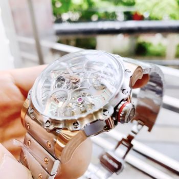 Đồng Hồ Hanboro by Huboler new Skeleton Automatic thiết kế sang trọng dành cho Nam