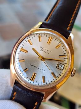 Đồng Hồ Nga Poljot 23 jewels automatic vàng đúc nguyên khối 583