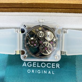 Đồng Hồ Agelocer Sapphire Tourbillon 9201S11 - Một siêu phẩm vuông với vỏ ngoài sử dụng sapphire nguyên khối