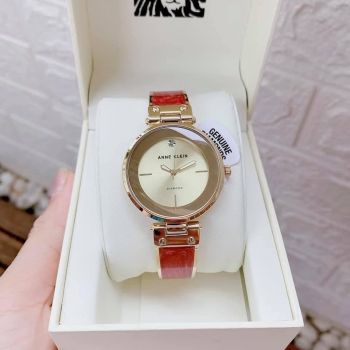 Đồng Hồ Nữ Anne Klein Women's Genuine Diamond Dial Bangle Watch AK/2512BYGB