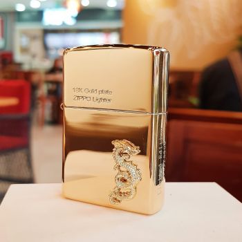 Bật lửa Zippo 252BL070 - Zippo rồng MẠ VÀNG 18k 2024 Bản LIMITED giới hạn - Chào đón năm 2024 - năm con Rồng