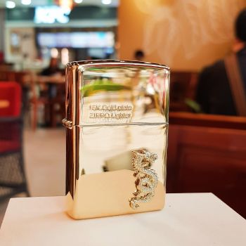 Bật lửa Zippo 252BL070 - Zippo rồng MẠ VÀNG 18k 2024 Bản LIMITED giới hạn - Chào đón năm 2024 - năm con Rồng