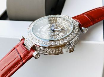 Đồng Hồ Nữ RIVERO mới ra lò đẹp xuất sắc - Hoạ tiết hạt rơi trong mặt theo chuyển động tay