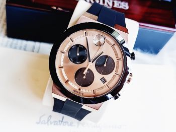 Đồng Hồ Movado Bold Fusion Chronograph Quartz Bronze 3600711 siêu đẹp dáng Hublot cá tính với dây silicone trẻ trung