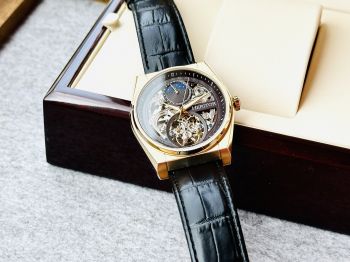 Đồng Hồ Heritor Daxton HERHS3004 lộ cơ, lịch trăng sao, hiển thị 24h