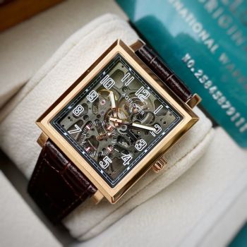 Đồng Hồ AGELOCER CODEX 3501D2 - Chiếc đồng hồ mặt vuông lộ cơ skeleton với phiên bản màu đen vỏ vàng