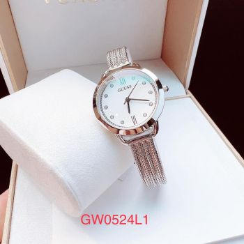Đồng Hồ Guess GW0524L1 dây mesh silver form nhẹ nhàng, thoải mái
