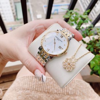Đồng Hồ Nữ Frederique Constant 220MPWD3S3B - Thiết kế đơn giản, thanh lịch, duyên dáng