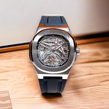 Đồng Hồ Carnival 8118G phiên bản Skeleton dây cao su