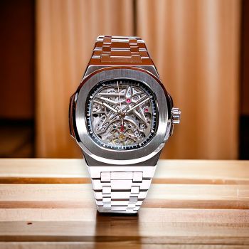 Đồng Hồ Carnival 8118G phiên bản Skeleton dây thép