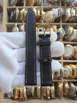 Dây đồng hồ da cá sấu khâu tay size 18 DAY131