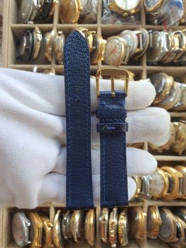 Dây đồng hồ da cá sấu khâu tay size 18 DAY133