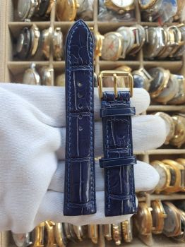 Dây đồng hồ da cá sấu khâu tay size 20 DAY135