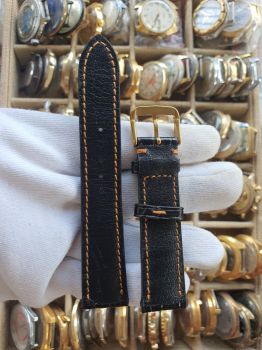 Dây đồng hồ da cá sấu khâu tay size 20 DAY136