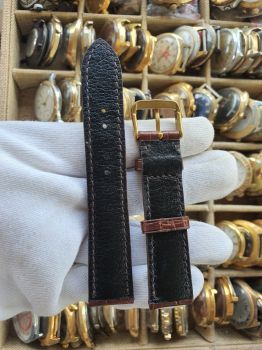 Dây đồng hồ da cá sấu khâu tay size 20 DAY139