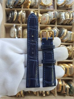 Dây đồng hồ da cá sấu khâu tay size 21 DAY141
