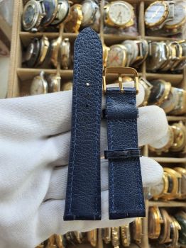 Dây đồng hồ da cá sấu khâu tay size 21 DAY141