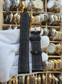 Dây đồng hồ da cá sấu khâu tay size 21 DAY142