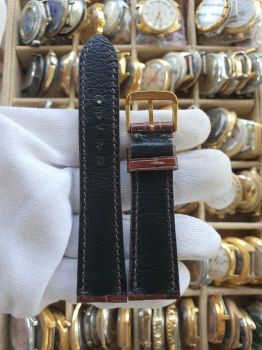 Dây đồng hồ da cá sấu khâu tay size 21 DAY143