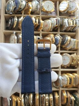 Dây đồng hồ da cá sấu khâu tay size 22 DAY145