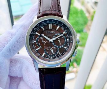 Đồng Hồ Nam Citizen Eco-Drive CBU2020-29X Màu Nâu - Năng lượng ánh sáng, đa chức năng World Time, thiết kế mạnh mẽ 44mm