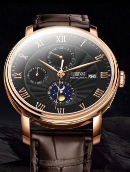 Đồng hồ LOBINNI REF.1023 SUN & MOON: Thanh lịch – Chuẩn men – Đậm cá tính | Thiết kế cơ Automatic đẳng cấp dành cho quý ông hiện đại