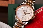 Đồng Hồ Omega Seamaster Aqua Terra Co-Axial Master Chronometer 220.20.38.20.55.001 – Mặt Xà Cừ Khảm Trai, Cọc Kim Cương, Máy Calibre 8800 Thế Hệ Mới
