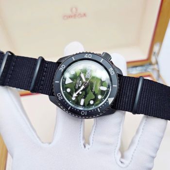 Đồng Hồ Nam Seiko 5 Automatic Sport SRPJ37 – Thiết Kế Thể Thao Phong Cách Quân Đội, Máy Automatic Nhật Bản Bền Bỉ
