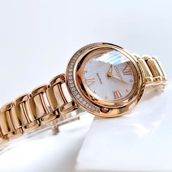 Đồng Hồ Nữ Citizen Eco-Drive EX1122-58D – Mẫu Đồng Hồ Cao Cấp Với Viền Đính Kim Cương Sang Trọng