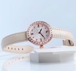 Đồng Hồ Swarovski Cetra 5672968 – Dây Nude, Viền Rose Gold Đính 42 Viên Pha Lê Swarovski