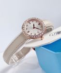 Đồng Hồ Swarovski Cetra 5672968 – Dây Nude, Viền Rose Gold Đính 42 Viên Pha Lê Swarovski
