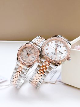 Đồng Hồ Cặp Đôi Carnival 8131 – Thiết Kế Lấy Cảm Hứng Từ Phong Cách Rolex, Sapphire Nguyên Khối, Thép 316L