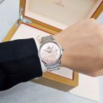 Đồng Hồ Nam Orient Automatic Bambino Classic RA-AC0M11Y30B – Mặt Hồng Cam Độc Đáo, Kính Cong Huyền Thoại, Máy Cơ Nhật Bản