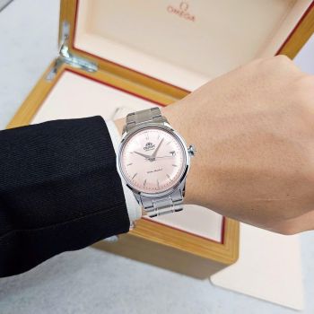 Đồng Hồ Nam Orient Automatic Bambino Classic RA-AC0M11Y30B – Mặt Hồng Cam Độc Đáo, Kính Cong Huyền Thoại, Máy Cơ Nhật Bản