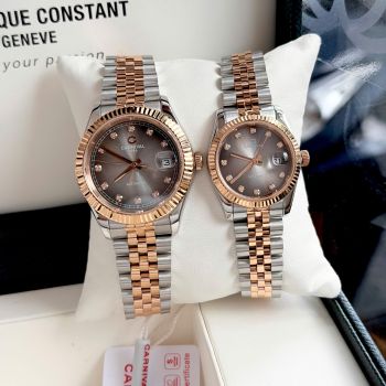 Đồng Hồ Cặp Đôi Carnival 8250G & 8250L – Thiết Kế Sang Trọng, Mặt Sapphire, Phong Cách Rolex