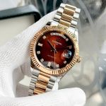 Đồng Hồ Carnival Automatic 8239G-CH-N Màu Đỏ Huyết Nam – Tiểu Rolex Day-Date, Automatic Japan, Sapphire 38mm
