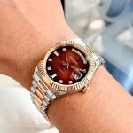 Đồng Hồ Carnival Automatic 8239G-CH-N Màu Đỏ Huyết Nam – Tiểu Rolex Day-Date, Automatic Japan, Sapphire 38mm