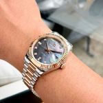 Đồng Hồ Nam Carnival Automatic 8239G-CH-D – Tiểu Rolex Style Day-Date, Mặt Xám Khảm Trai Sang Trọng