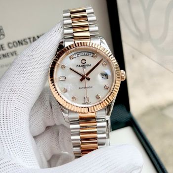Đồng Hồ Carnival Automatic 8239G-CH-T Nam Tiểu Rolex Day-Date – Automatic Japan, Sapphire, Size 38mm